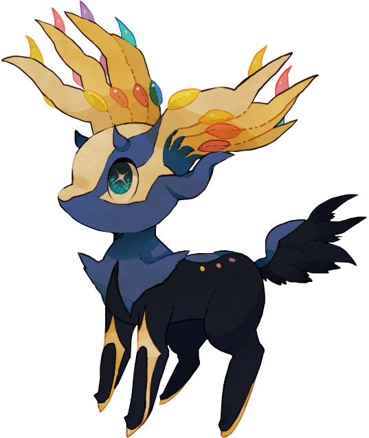 Xerneas Chibi (537x637), Png Download