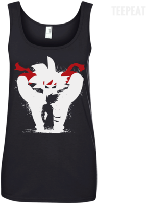 Customcat Apparel Ladies' 100% Ringspun Cotton Tank - Dragon Ball Z: Bardock – The Father Of Goku (400x400), Png Download