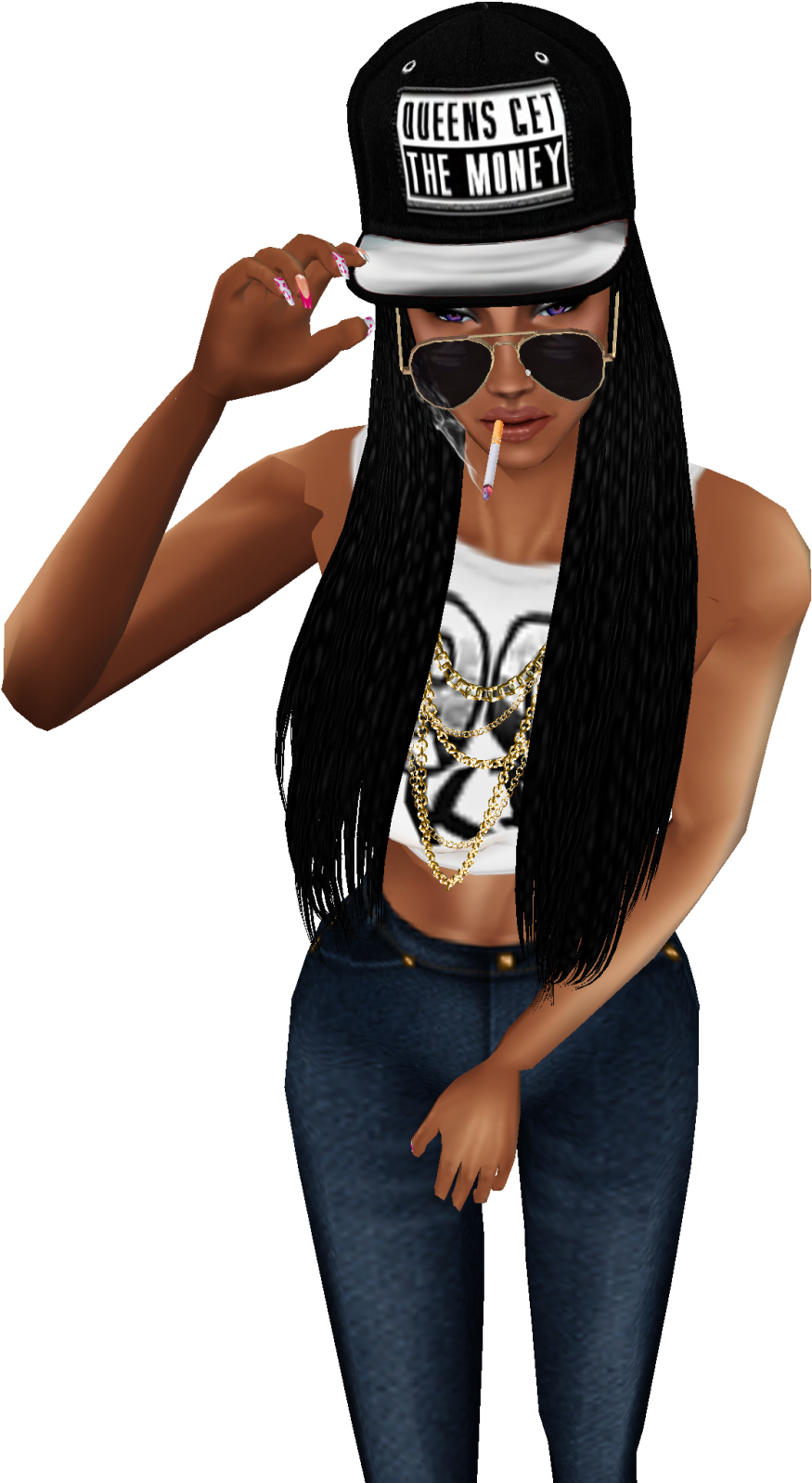 This Is An Acceptable Look On Imvu - Second Life Avatar Transparent (1600x1600), Png Download