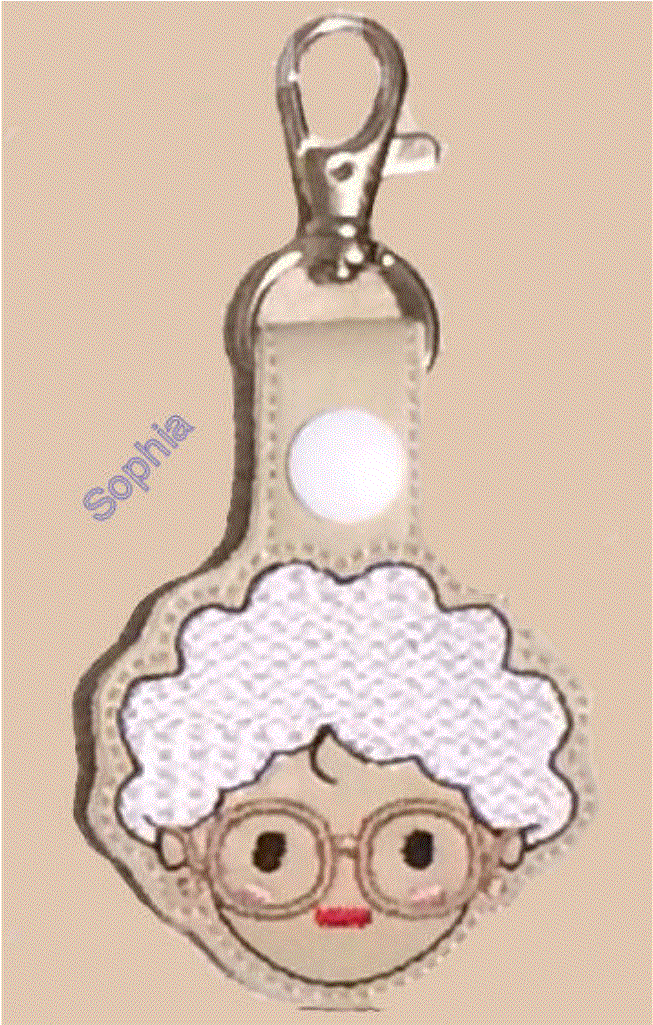 Golden Girls Inspired Embroidered Key Fob - Sophia (1024x1024), Png Download