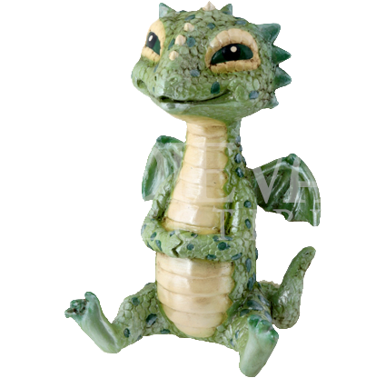 Baby Dragon Statues (424x424), Png Download