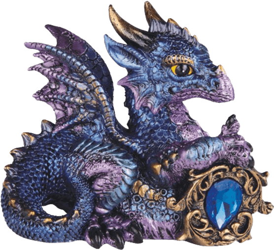 Taurus Jewel Baby Dragon Statue - Stealstreet Cancer Zodiac Stone Embellished Dragon (555x555), Png Download