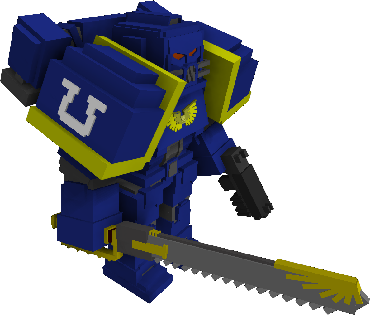 Sedfvzj - Warhammer Space Marine Minecraft (1920x1080), Png Download