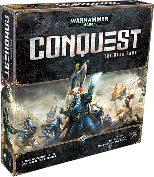 Fantasy Flight Brings Us A New Lcg - Warhammer 40.000 Conquest (500x574), Png Download