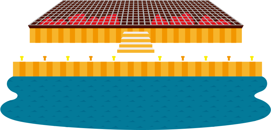 The 1st Oyster Competition Of Japan Was Held By The - Vloerkleed Twin Cubes - Zwart/creme 80 X 250cm (880x413), Png Download