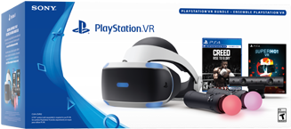 Playstation Vr Bundle With Creed & Superhot - Playstation 4 Vr Bundle Skyrim (350x438), Png Download