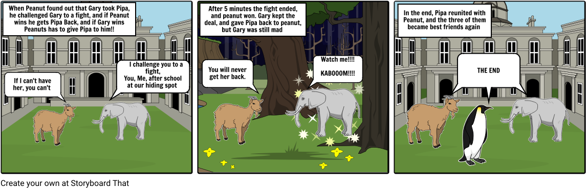 Peanut Vs Gary - Cartoon (1164x385), Png Download
