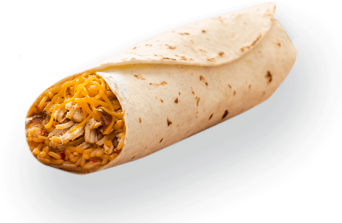 Shredded Chicken Burrito - Chicken And Beef Burrito (750x480), Png Download