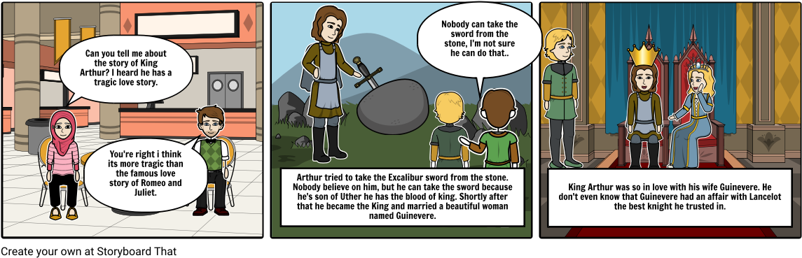Story Of King Arthur - Narrative (1164x385), Png Download