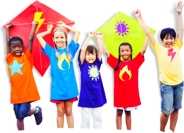 Kids Playing With Kites - Congreso De Pediatria Republica Dominicana (685x526), Png Download