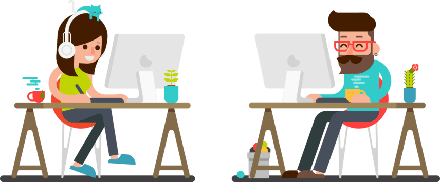 Growth Media - Digital Marketing Team Png (856x355), Png Download