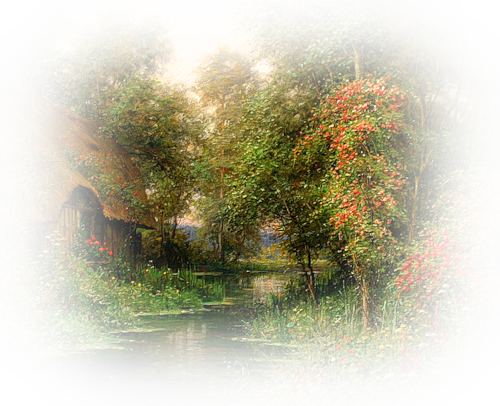 34 - Diane's Cottage In June (500x406), Png Download