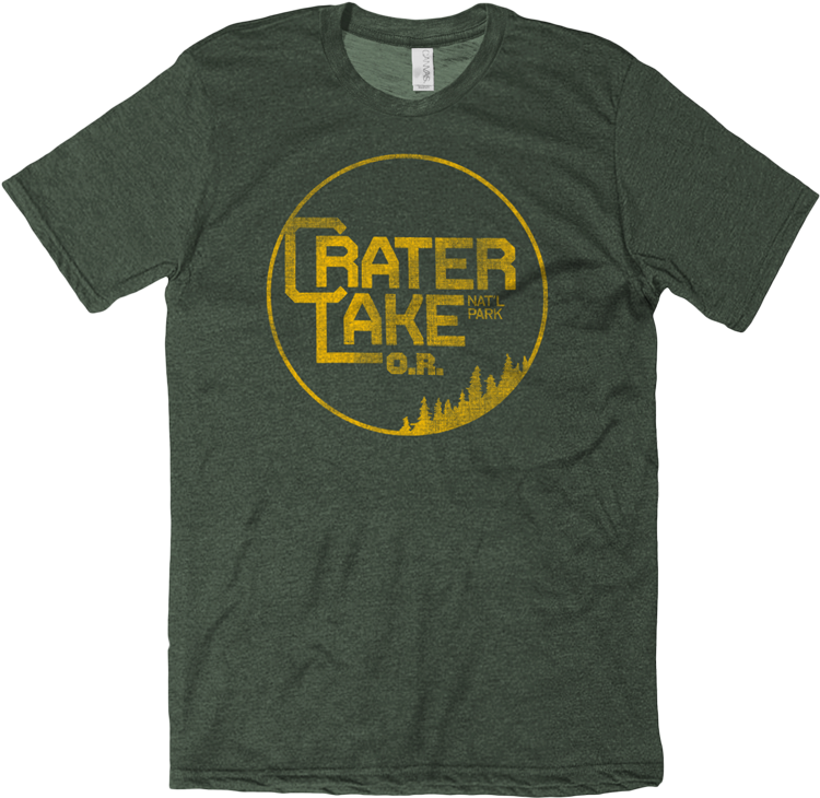 Crater Lake Oregon Tee - Active Shirt (800x801), Png Download