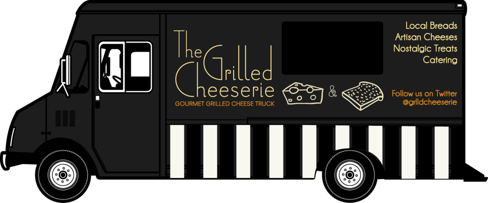 Truck - Grilled Cheeserie Food Truck Nashville (1000x417), Png Download