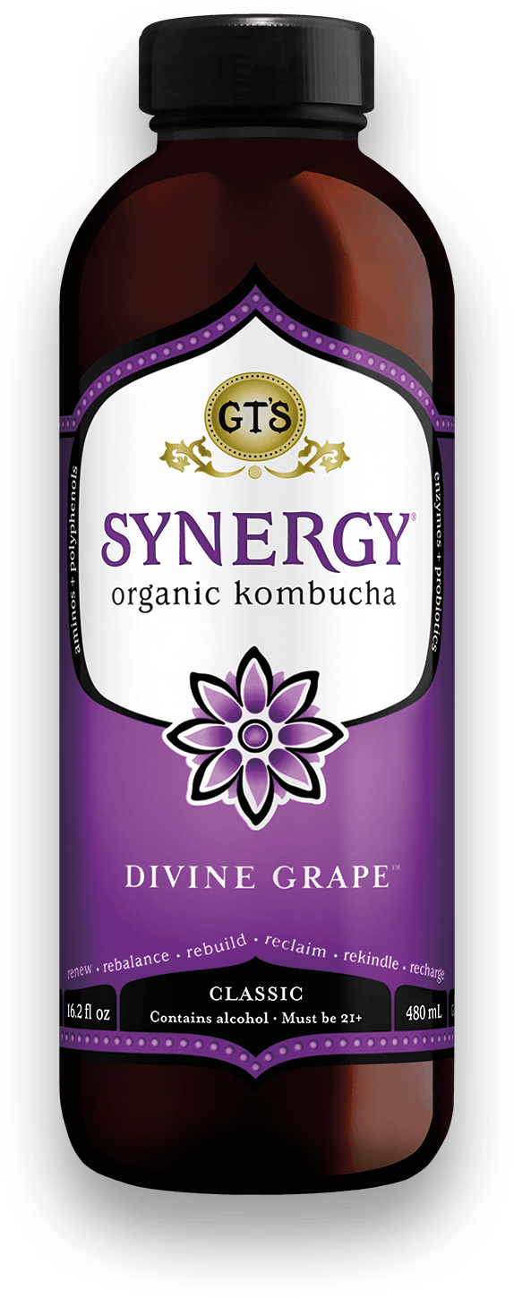 Divine-grape@2x - Gts Classic Kombucha (574x1450), Png Download
