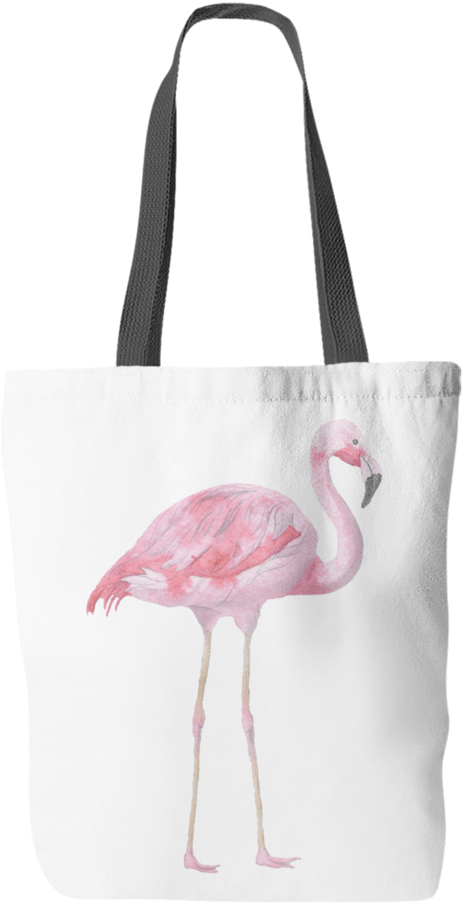Flamingo Watercolor Tote Bag - Greater Flamingo (1060x1060), Png Download