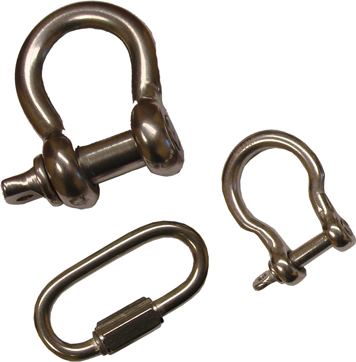 Stainless Steel Shckles - Chain Shackle (1296x1230), Png Download