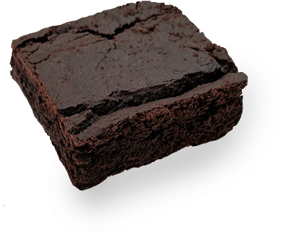2 Brownies - Chocolate Brownie (436x348), Png Download