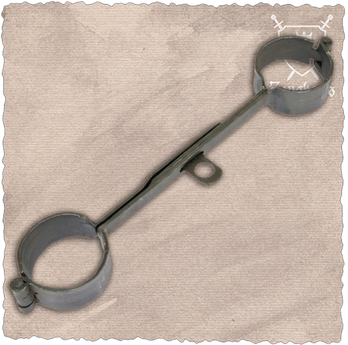 Shackles Dungeon Medieval Handcuff Iron - Handcuffs (519x519), Png Download