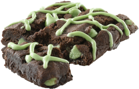 Chocolate Brownie (635x312), Png Download