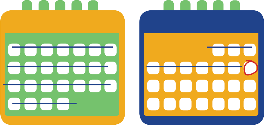 7 Day Calender - Calendar (900x600), Png Download