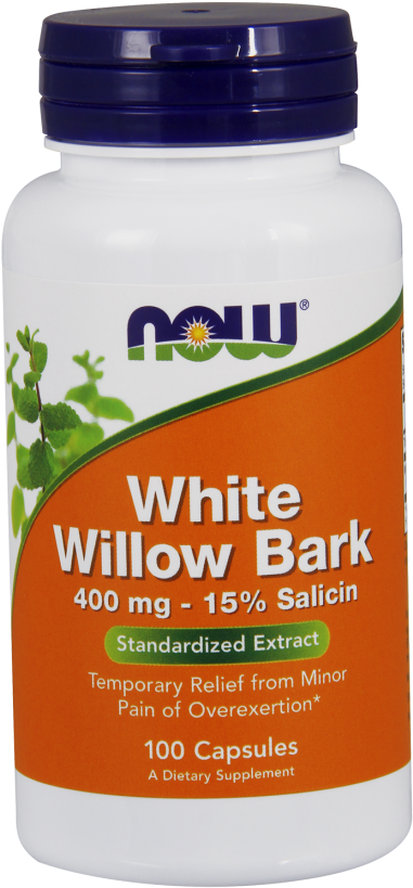 White Willow Bark 400 Mg Capsules - Now Vitamin C 500 (452x880), Png Download