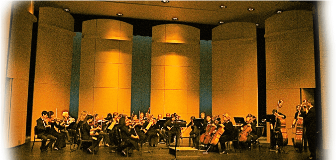 Bluewater Chamber Orchestra On Stage - Blue Water Chamber Orchestra (707x320), Png Download