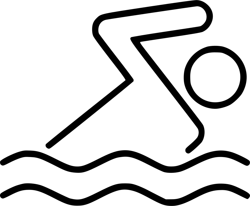 Png File - Swim Icono White Png (980x808), Png Download