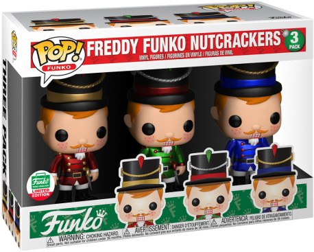 Freddy Nutcracker 3 Pack Funko Shop - Funko Pop De Freddy Funko (560x560), Png Download