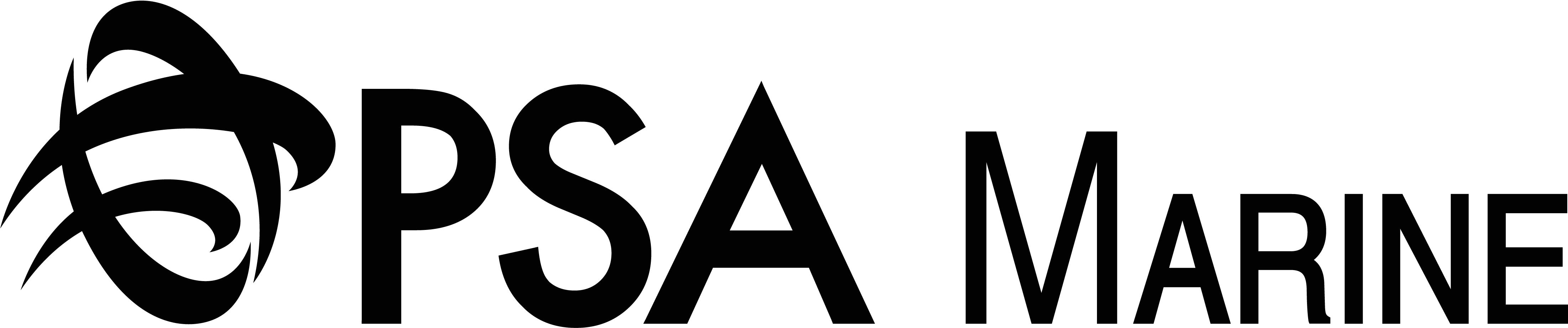 Psa Marine Ltd - Psa Logo Singapore (4724x1051), Png Download