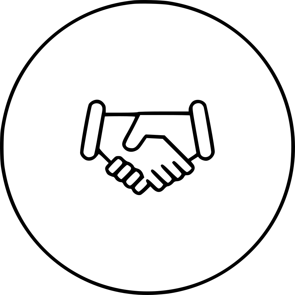 Hand Handshake Deal Comments - Shake Hand Line Icon (980x980), Png Download