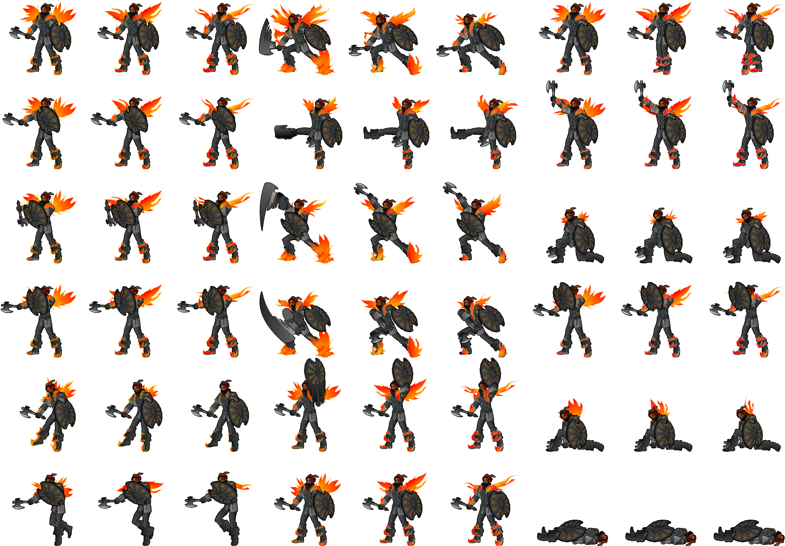 Knight Of The Fire And Ash - Crew (1629x1158), Png Download