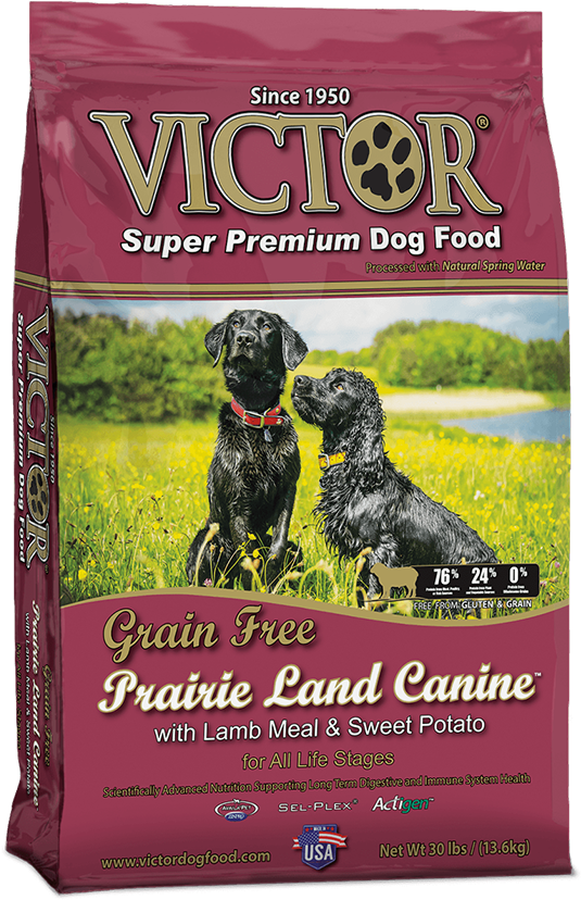 Grain Free Prairie Land Canine Dog Food - Victor Grain Free Dog Food (540x920), Png Download