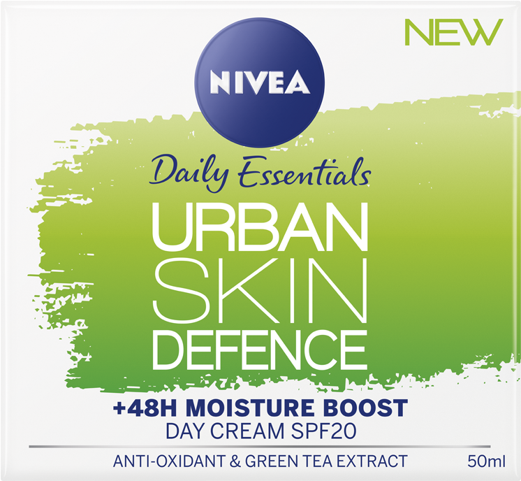 Urban Skin Defence 48h Moisture Boost Day Cream - Nivea Urban Skin Defense (1010x1180), Png Download