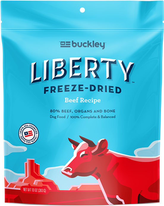 Buckley Liberty Freeze-dried Beef Recipe Dry Dog Food - Buckley Liberty Freeze Dried Dog Food, Beef, 10 Oz (800x800), Png Download