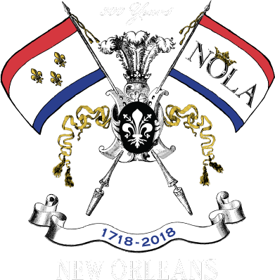 300 Logo Flag - New Orleans Tricentennial (391x398), Png Download