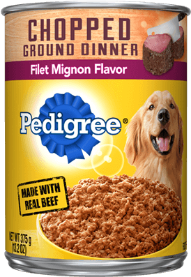 Pedigree® Wet Dog Food Chopped Ground Dinner Filet - Pedigree Canned Dog Food (300x400), Png Download