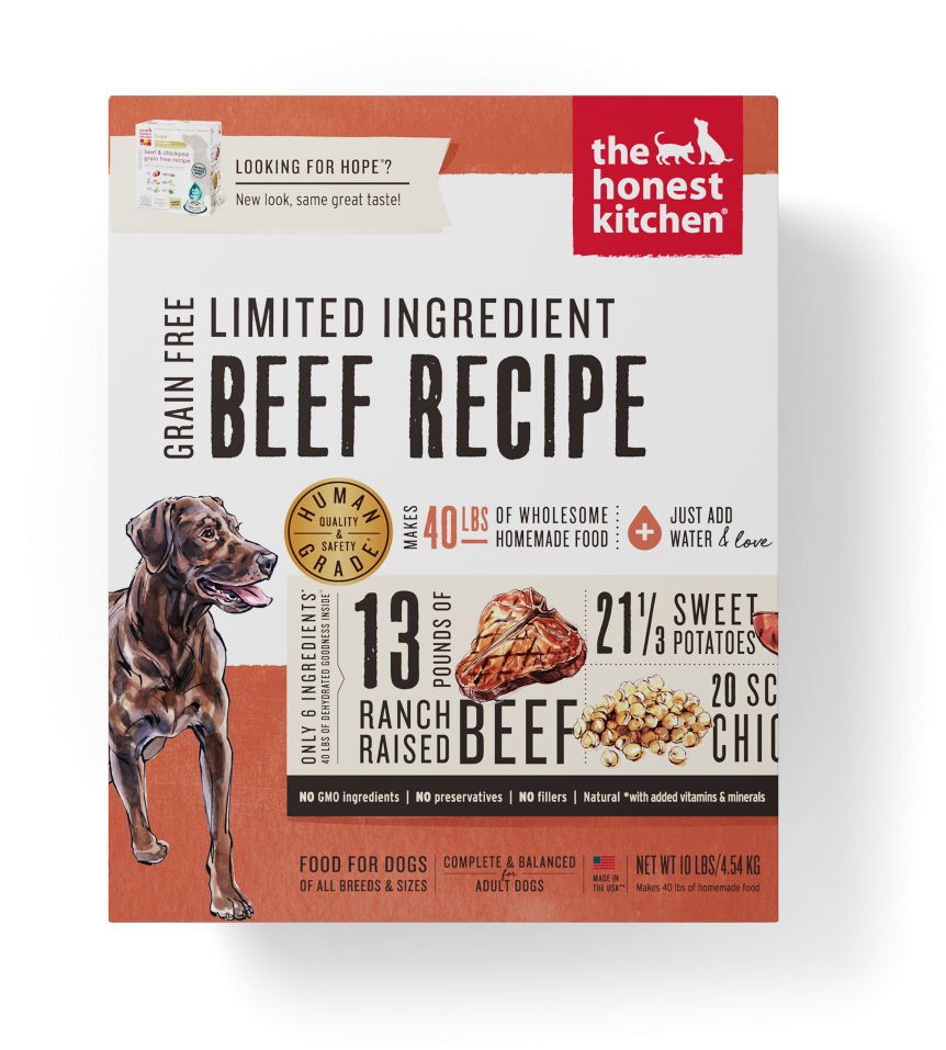 The Honest Kitchen Limited Ingredient Beef Recipe Dehydrated - Honest Kitchen Grain Free Png (1000x1000), Png Download