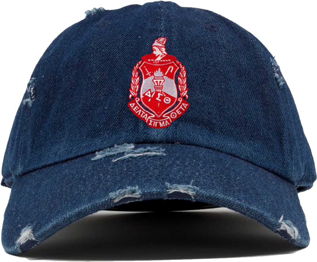 Delta Sigma Theta Denim Distress Hat - Delta Sigma Theta (1080x1080), Png Download
