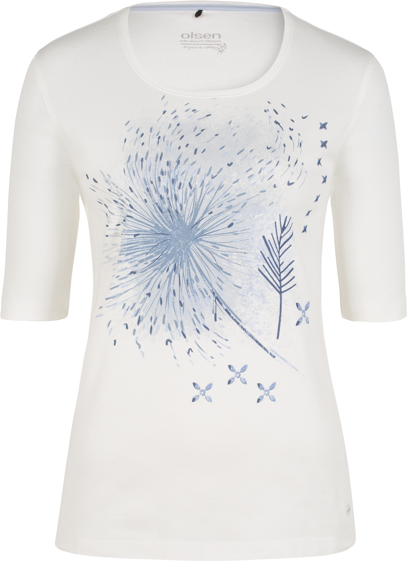 Tee Placement Print Dandelion - T-shirt (1652x1990), Png Download