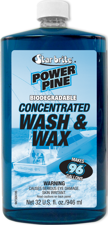 094732 - Star Brite 94732 Power Pine Wash & Wax (431x900), Png Download