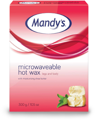 Microwaveable Hot Wax - Mandy's Microwaveable Peel-off Hot Wax 300g (380x450), Png Download