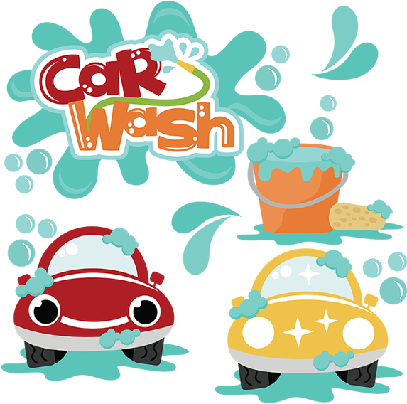 Fundraising Car Wash Clip Black And White Download - Free Car Wash (573x568), Png Download
