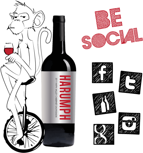 We Are Semi Active Social Media Novices, So Please - Harumph Wine (539x536), Png Download
