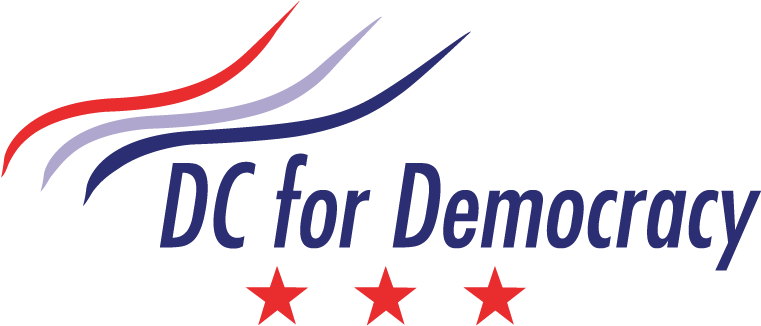 Dc4d Logo - Dc For Democracy Logo (833x333), Png Download