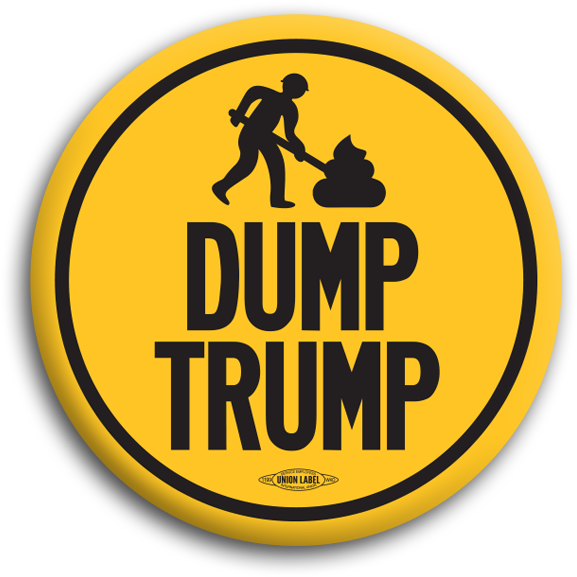 Dump Trump Button - Dump Trump Memes (600x600), Png Download