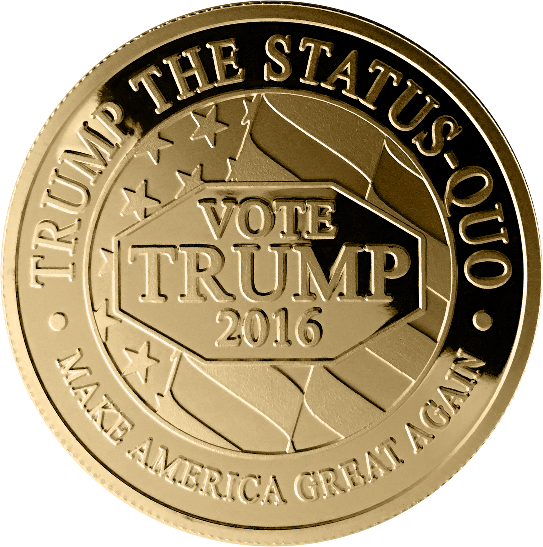 Trump Logo Gold - Presidential Seal 2016 Png (1732x1745), Png Download