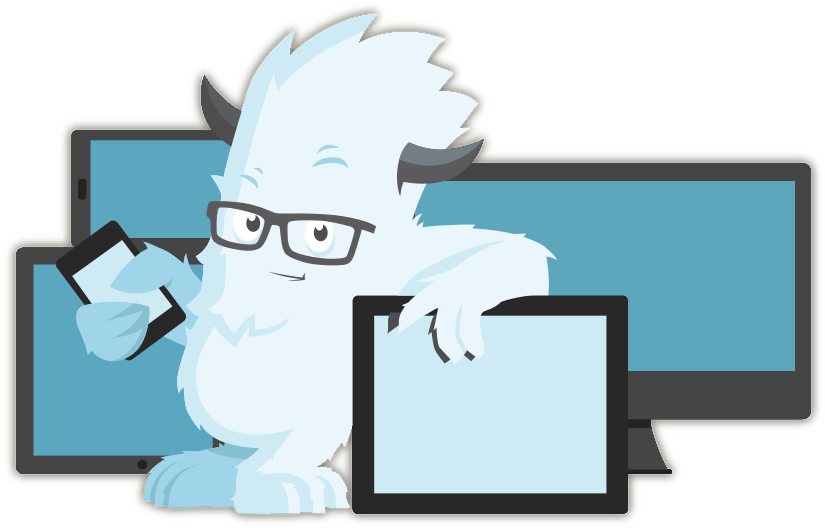 Zurb Yeti Mascot - Foundation (862x534), Png Download
