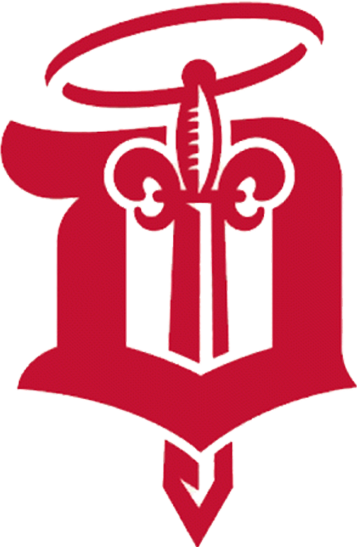 Dubuque Fighting Saints - Dubuque Fighting Saints Logo Png (357x547), Png Download