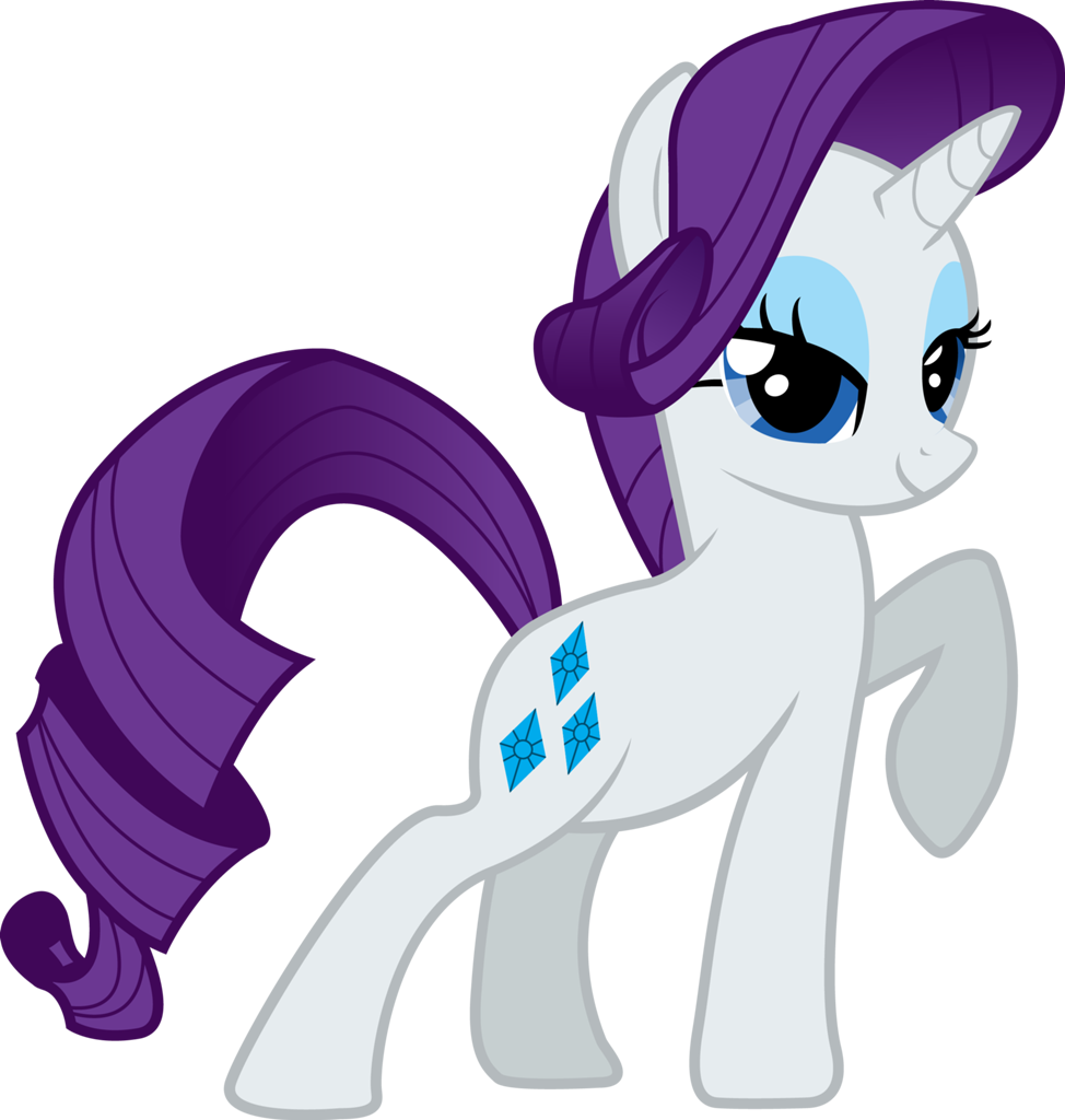 Rarity Png Transparent Image - Rarity Pony (974x1024), Png Download